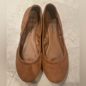 Lucky Brand Brown Leather Flat